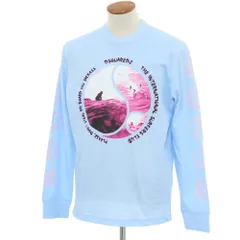 【新品アウトレット】ディースクエアード DSQUARED2 コットン クルーネック 長袖Ｔシャツ ライトブルー【サイズM】【メンズ】のサムネイル