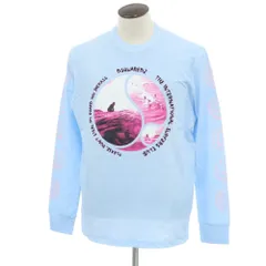 【新品アウトレット】ディースクエアード DSQUARED2 コットン クルーネック 長袖Ｔシャツ ライトブルー【サイズL】【メンズ】のサムネイル