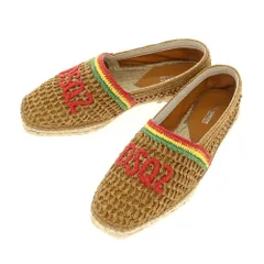 【新品】ディースクエアード DSQUARED2 ラフィア エスパドリーユ ブラウンベージュ【サイズ42】【メンズ】のサムネイル