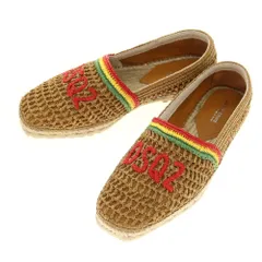 【新品】ディースクエアード DSQUARED2 ラフィア エスパドリーユ ブラウンベージュ【サイズ43】【メンズ】のサムネイル