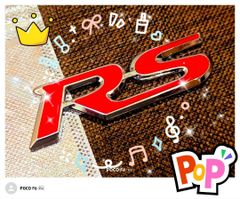 RS エンブレム！ 金属製 高品質な RSエンブレム B