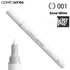 ｺﾋﾟｯｸ ｱｸﾚｱ 001 ｽﾉｰﾎﾜｲﾄ（Too copic acrea 単品　単色 バラ売り　1本　布　白　使い方　ハンドメイド　洋裁　裁縫　作家　手作り　手芸　人形　プラモ　プラモデル）のサムネイル