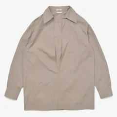 HERMES エルメス シャツ ロングスリーブシャツ 長袖シャツ ベージュ グレー サイズ34 美品 中古 4a004810のサムネイル