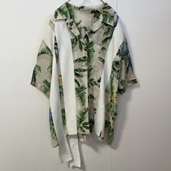 【タグ付き未使用品】STELLA McCARTNEY ステラマッカートニー オープンカラーシャツ サイズ38 アロハシャツ 総柄 ピンク シルク ハンガリー製　　　　T-498のサムネイル