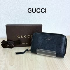 ✨極上美品✨ GUCCI グッチ コインケース 小銭入れ GG シマ 黒 - メルカリ