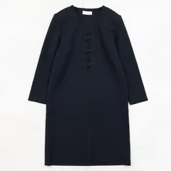 YVES SAINT LAURENT イヴサンローラン ワンピース チャイナボタン 刺繍 ウール ブラック レディース M b02362のサムネイル