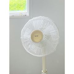 送料無料 扇風機カバー 普通  30～35センチ対応 青 ブルー 白 ホワイト 安全 汚れにくい 赤ちゃん 小さいお子様 ペット