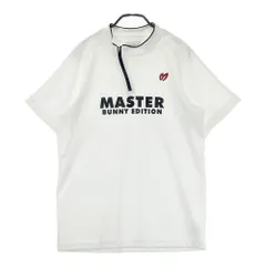 サイズ：5 MASTER BUNNY EDITION マスターバニーエディション  ハーフジップ 半袖Tシャツ  ホワイト系 [240101729706] ゴルフウェア メンズ ストストのサムネイル