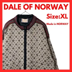 【美品】ダーレオブノルウェー ノルディック柄 ウール ニットジャケット XLのサムネイル