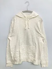 OLD NAVY オールドネイビー パーカー XS アイボリー コットン 無地 プルオーバー 長袖 レディースのサムネイル