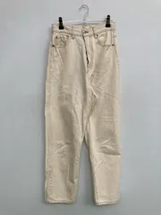 apres jour mignon アプレジュールミニョン デニムパンツ S アイボリー クロップド・半端丈 無地 ワイド・ルーズ テーパード ハイウエスト リジッド・ワンウォッシュ レディースのサムネイル