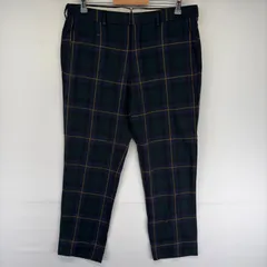 古着 ブルックスブラザーズ Brooks Brothers パンツ ジッパーフライ ウールパンツ 長ズボン w36  ネイビー系 チェック メンズのサムネイル