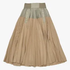 極美品 Sacai サカイ スカート 23-06448 サイズ0 ベージュ カーキ 日本製 ポリエステル ウール 中古 4a004946のサムネイル