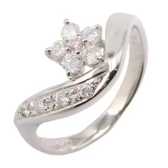ジュエリー JEWELRY リング・指輪 ダイヤモンド リング ﾀﾞｲﾔ 4.3g #10.5 Pt900プラチナ ダイヤモンド リング レディース Used Aのサムネイル