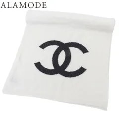 CHANEL(シャネル) ココマーク マフラー マフラー ファッション小物 カシミヤ シルク ポリアミド 金属繊維 ポリエステル アイボリー ブラック黒 レディース 40802205348【中古】【アラモード】のサムネイル