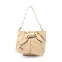 イヴサンローランリヴゴーシュ Yves Saint Laurent rive gauche ショルダーバッグ サック ボウ リボン ライトベージュ レザー サック・ボウ リボン ショルダーバッグのサムネイル