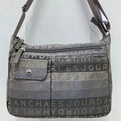 5839　CHARLES JOURDAN　シャルルジョルダン　ショルダーバッグ　グレー　グレージュ　レディース　軽量　ポケット多数　ナイロンのサムネイル