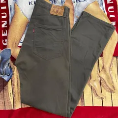 Dry Bones ストレートパンツ W34 カーキ 日本製のサムネイル