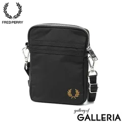 フレッドペリー ショルダーバッグ メンズ レディース 斜めがけバッグ ブランド かっこいい FRED PERRY 小さめ ミニ 軽い 軽量 縦型 大人 おしゃれ 薄型 縦長 スリム 1L Brentham Small Side Bag L2179 BLACKのサムネイル