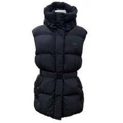 美品☆CANADA GOOSE カナダグース 8813W RAYLA VEST ベルト・フード付 ダウンベスト ブラック XS 国内正規品 ガーメント・ハンガー付きのサムネイル