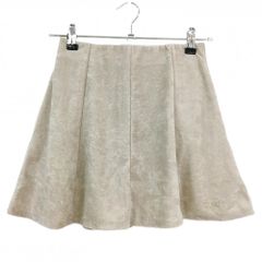 新品】スイク スカート ベージュ パイル地 ウエスト内側ゴム 内側
