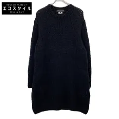 COMMEdesGARCONS HOMME PLUS　コムデギャルソンオムプリュス　ブラック オーバーサイズ ローゲージ モヘア ロングニット　Sのサムネイル
