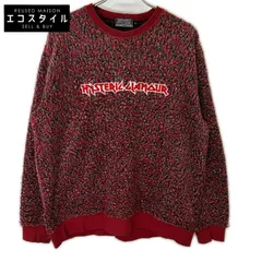 HYSTERIC GLAMOUR　ヒステリックグラマー　24年 02243CS02 レッド METAL LOGO刺繍 プルオーバー　Lのサムネイル