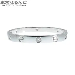 カルティエ CARTIER ラブブレスレット B6014016 ホワイトゴールド K18WG ダイヤモンド 6PD バングル #16 腕周り約15.5cm レディース メーカー仕上済 101844500のサムネイル