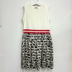 【モンクレール モンクレール MONCLER】キッズ ノースリーブワンピース 異素材コンビワンピース 152cm 12ans 大人の方も着れます！のサムネイル