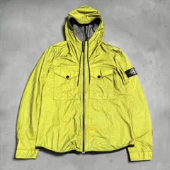STONE ISLAND　ストーンアイランド　09SS Lightweight Mesh Tyvek Hooded Jacket タイベック　マウンテンパーカー　白ワッペン　ライムグリーン　メンズ　アーカイブのサムネイル