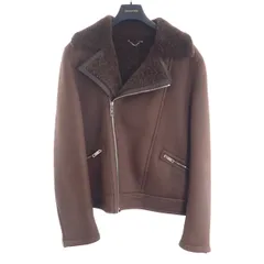 ルイヴィトン LOUIS VUITTON ムートンライダース 50 ライダースジャケット ムートン コットン ブラウン メンズ【中古】【ABランク】のサムネイル