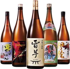 ● 芋焼酎 薩摩五蔵 飲み比べセット1800ml×5本　X0018VMD6T/004356のサムネイル