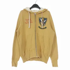 トイズマッコイ TOYS McCOY FULL ZIP SWEAT PARKA 14TH A.F. FLYINGTIGERS フーディ パーカー 長袖 40 マスタード 黄のサムネイル