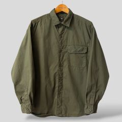 MHL.｜ロールアップ レギュラーカラーシャツ オリーブ マーガレット