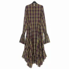 エリン ELIN 17AW チェックシャツワンピース ドレス ロング 長袖 36 マルチカラー 11705-24-1108のサムネイル