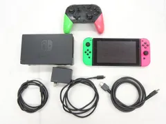 別売 プロコン(スプラトゥーン2)付 Nintendo Switch ニンテンドースイッチ 本体 ネオングリーン ネオンピンク スプラトゥーン2カラーのサムネイル