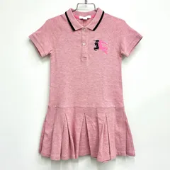 【バーバリー Burberry】キッズ 半袖ワンピース ポロワンピース 120 (6Y) ピンクのサムネイル