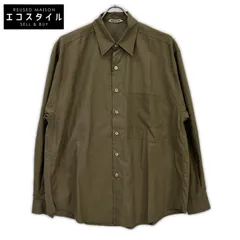 AURALEE　オーラリー　A24AS02TN 24AW カーキ WASHED FINX TWILL BIG SHIRT 長袖シャツ　3のサムネイル