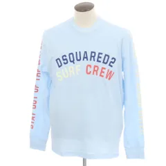 【新品】ディースクエアード DSQUARED2 コットン クルーネック 長袖Ｔシャツ ライトブルー【サイズL】【メンズ】のサムネイル