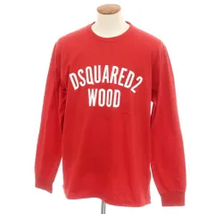 【新品】ディースクエアード DSQUARED2 コットン クルーネック 長袖Ｔシャツ レッド【サイズM】【メンズ】のサムネイル
