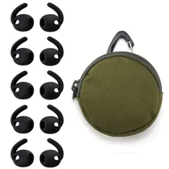 umvowuxa イヤーフックSamsung Galaxy Buds3 専用 スポーツイヤーフック シリコン製 5ペアセット 収納ポーチ付き 落下防止 滑り止め ウィングチップ ジム/ランニング対応のサムネイル