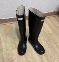 HUNTER ハンター レインブーツ ロング ブラック 24cm - メルカリ