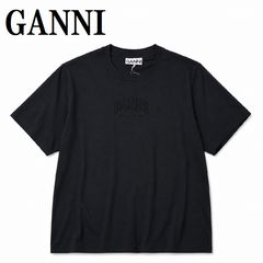 ガニー GANNI A1050057 252 XS S M L XL Tシャツ 半袖 ロゴ プリント おしゃれ ウィメンズ レディース ファントム