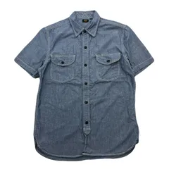 Lee リー デニムシャツ シャンブレーシャツ 半袖 メンズ M インディゴ 猫目ボタン トリプルステッチ 別注 コラボ JOURNAL STANDARD ジャーナルスタンダードのサムネイル