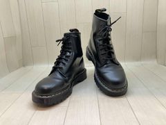 ブラック レースアップブーツ 厚底 上げ底4cm ヒールアップ 身長盛 