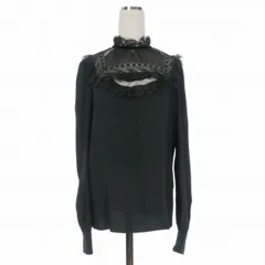 ディースクエアード DSQUARED2 レース刺繍 シャツ ブラウス 長袖 40 ブラック 黒 S75NC1013 国内正規のサムネイル