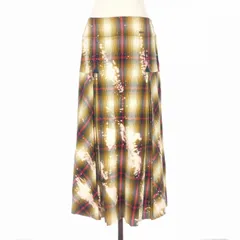 ディースクエアード DSQUARED2 22AW Pleated Midi Skt チェック プリーツスカート 38 ライトブラウン S75MA0837 国内正規のサムネイル