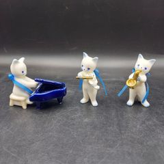 KOTOBUKI 白猫フィギリン 4体セット オーケストラ 音楽 楽器 置物
