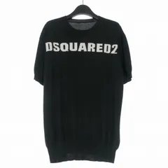 ディースクエアード DSQUARED2 19SS ショートスリーブ ニット セーター 半袖  XL ブラック 黒 S71HA0902 国内正規のサムネイル