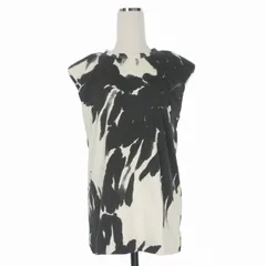 ドリスヴァンノッテン DRIES VAN NOTEN パワーショルダー ノースリーブカットソー Tシャツ S ホワイト/ブラックのサムネイル